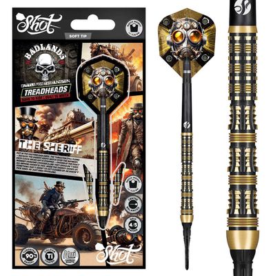 Badlands The Sheriff Soft Tip Dart Set-90% Tungsten Barrels-20gm