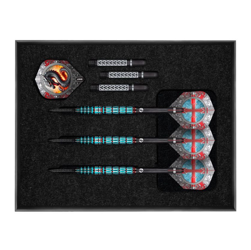 Future Knights St George Steel Tip Dart Set-95% Tungsten Barrels-24gm