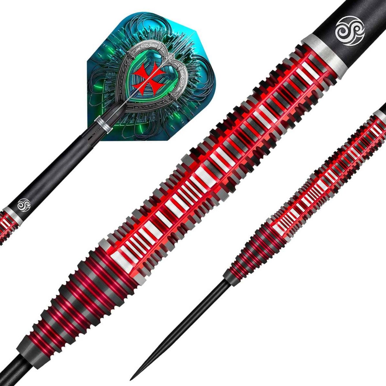 Future Knights Dreadheart Steel Tip Dart Set-90% Tungsten-24gm