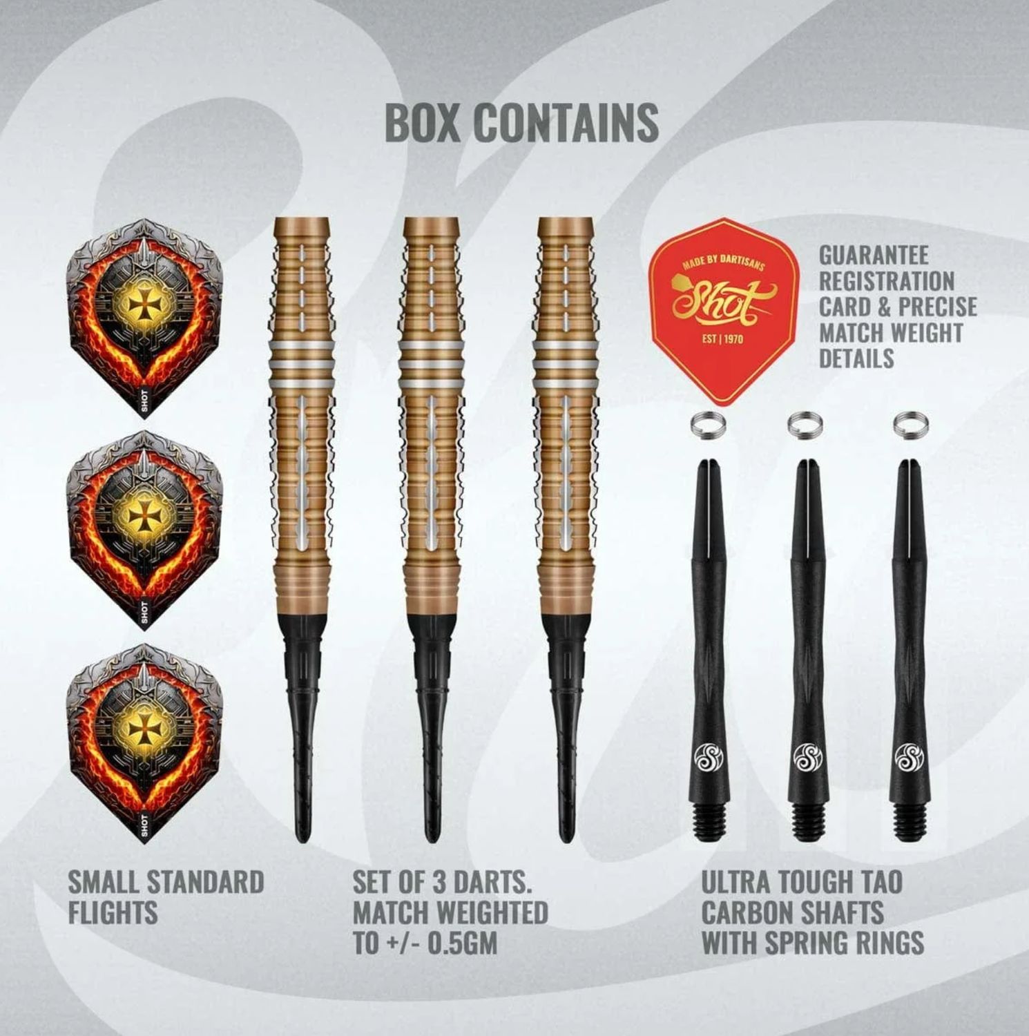 Future Knights Hachette Soft Tip Dart Set-90% Tungsten-20gm