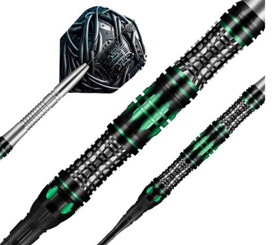 AI Cyberpunk Soft Tip Dart Set-90% Tungsten Barrels-20gm