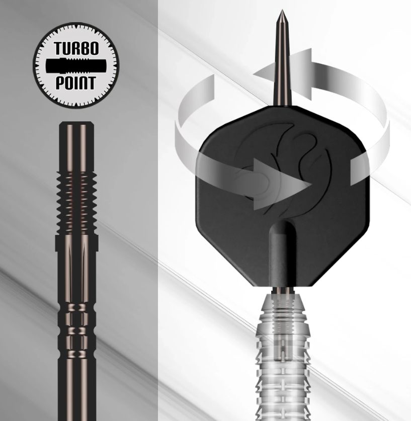Gnarly Rippah Steel Tip Dart Set-90% Tungsten Barrels-22gm