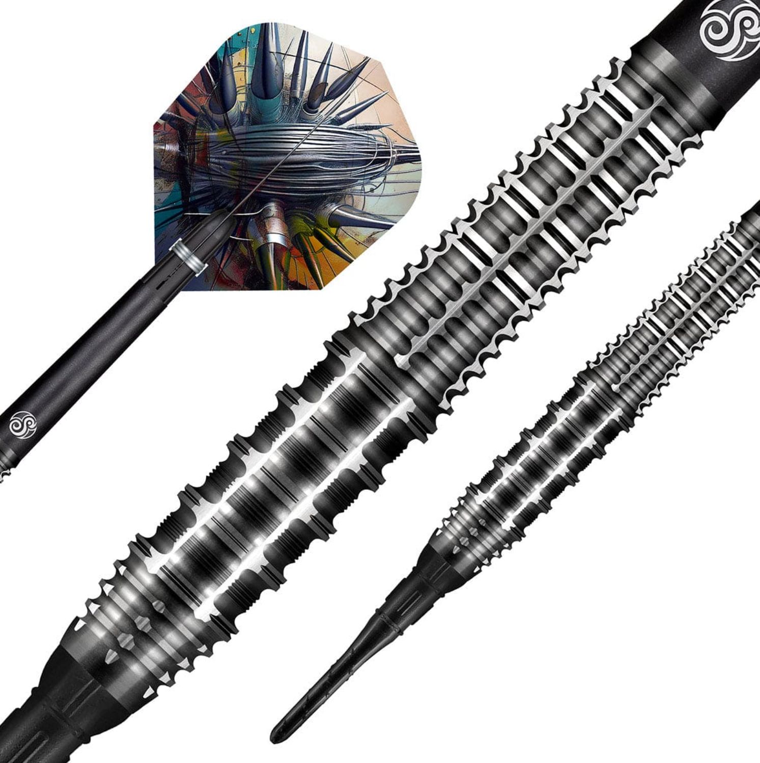 Gnarly Rippah Soft Tip Dart Set-90% Tungsten Barrels-20gm