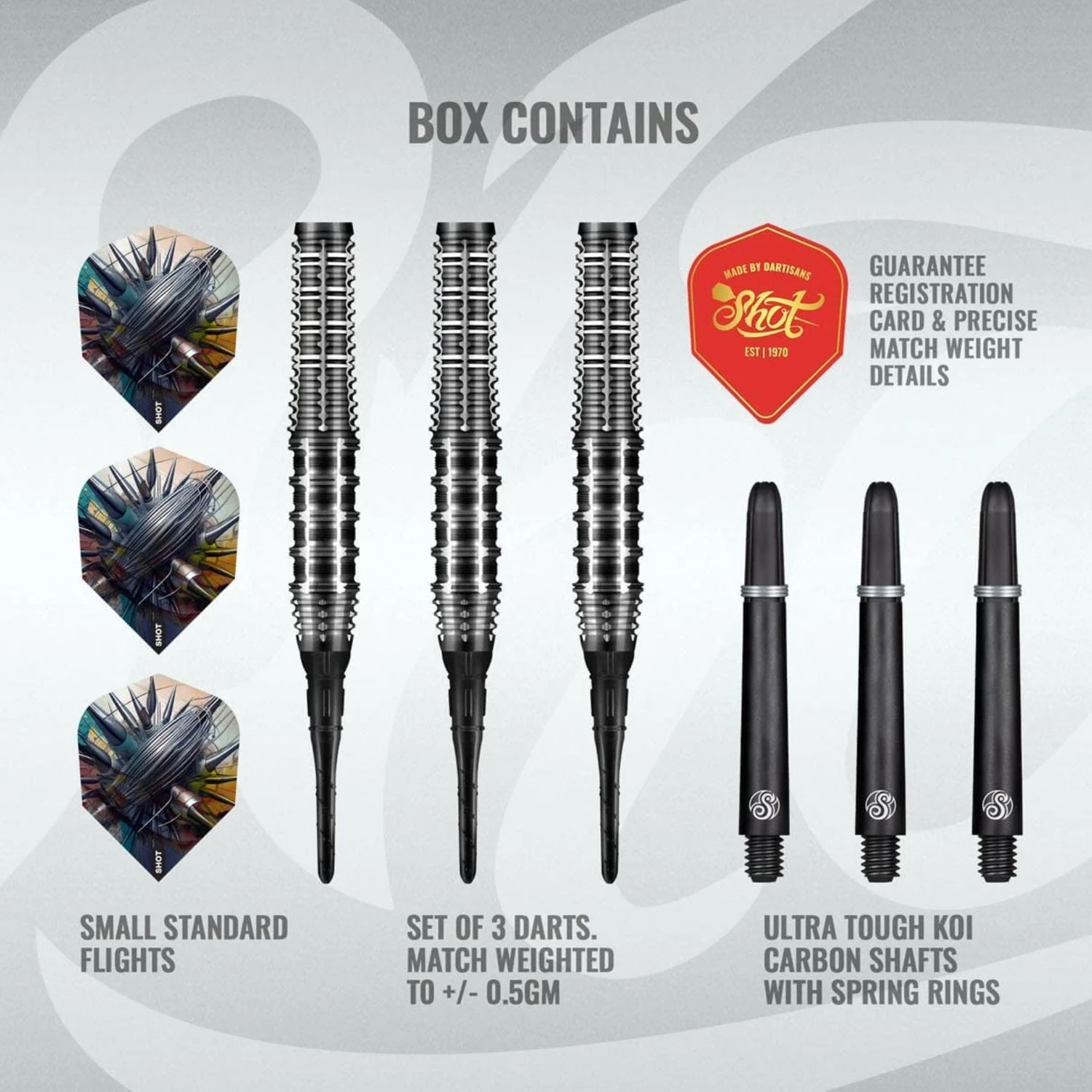 Gnarly Rippah Soft Tip Dart Set-90% Tungsten Barrels-20gm