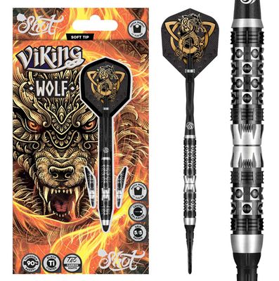 Viking Wolf Soft Tip Dart Set-90% Tungsten Barrels-20gm