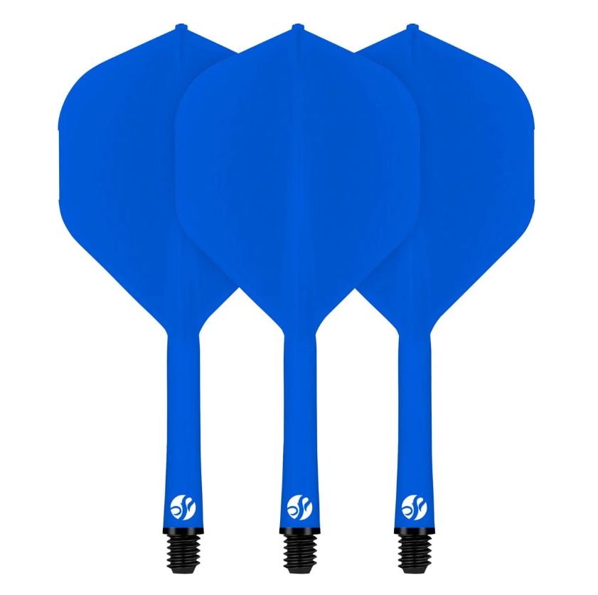 Flight Deck-One Piece Dart Flight and Shaft System-Blue-Inbetween