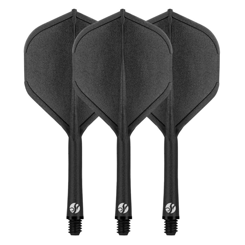 Flight Deck-One Piece Dart Flight and Shaft System-Black-Inbetween