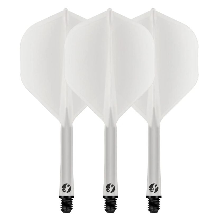 Flight Deck-One Piece Dart Flight and Shaft System-Clear-Inbetween