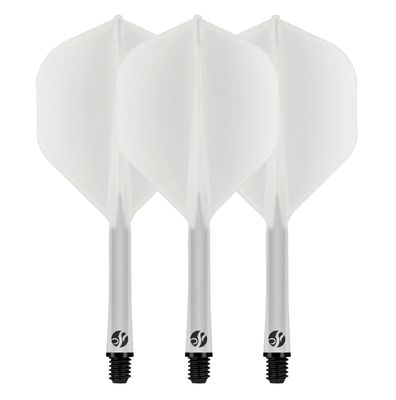 Flight Deck-One Piece Dart Flight and Shaft System-Clear-Inbetween
