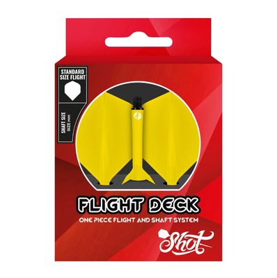 Flight Deck-One Piece Dart Flight and Shaft System-Yellow-Inbetween