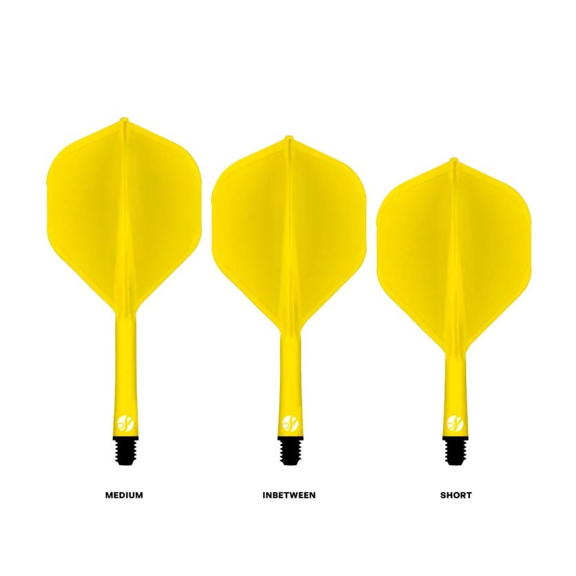Flight Deck-One Piece Dart Flight and Shaft System-Yellow-Inbetween