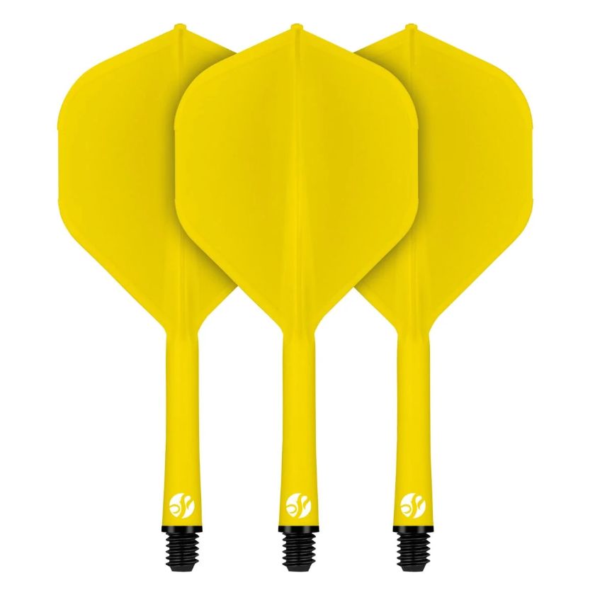 Flight Deck-One Piece Dart Flight and Shaft System-Yellow-Inbetween