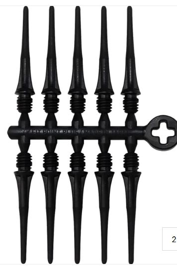 Cosmo Fit Point Plus Soft Tips, Colour: Black
