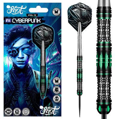 AI Cyberpunk Steel Tip Dart Set-90% Tungsten Barrels