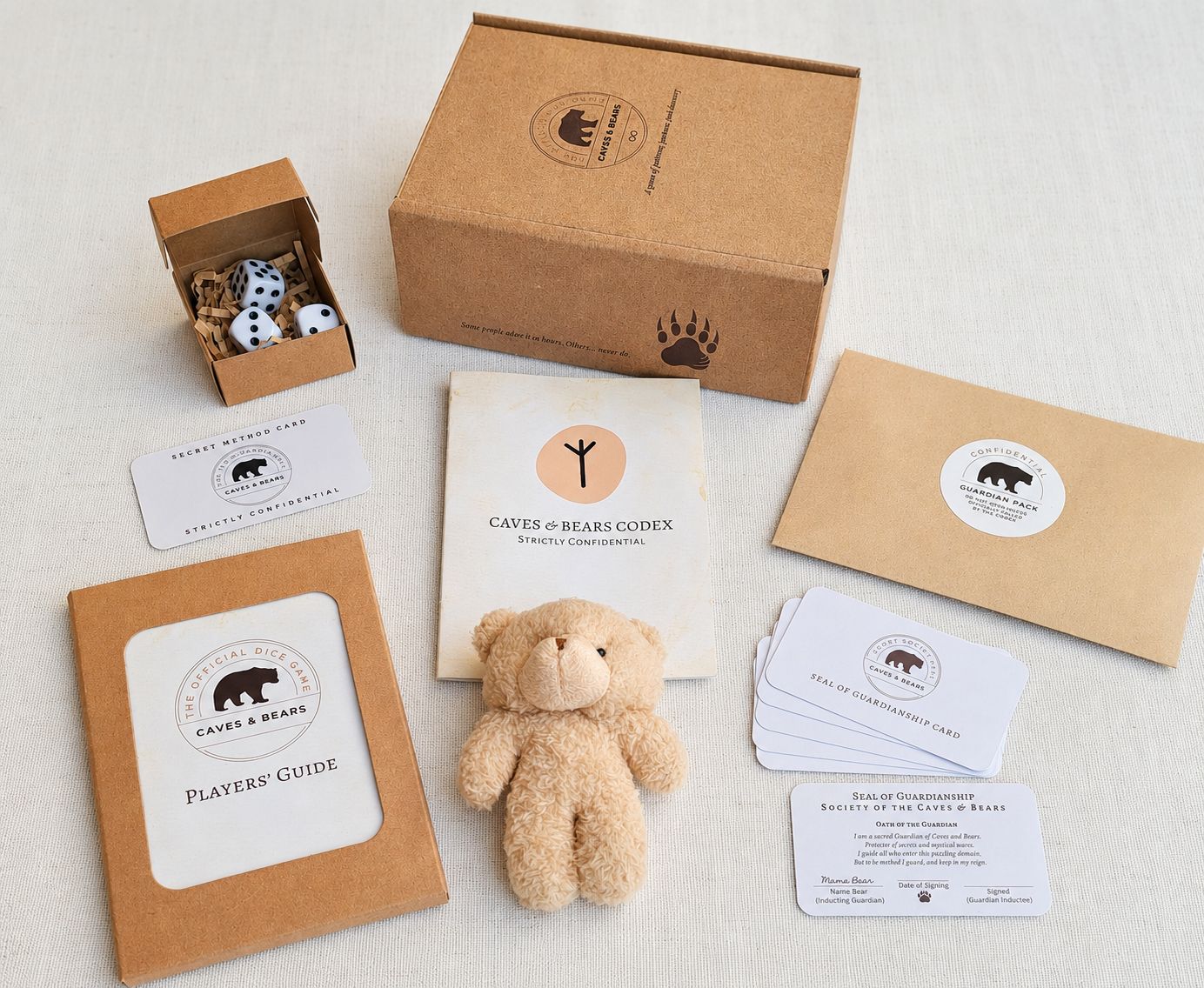 Caves &amp; Bears Dice Game - Standard Set