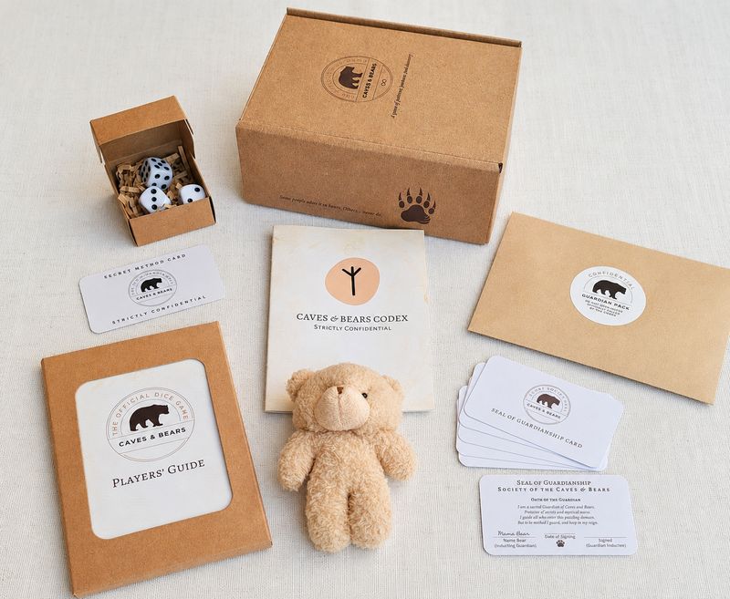 Caves &amp; Bears Dice Game - Standard Set