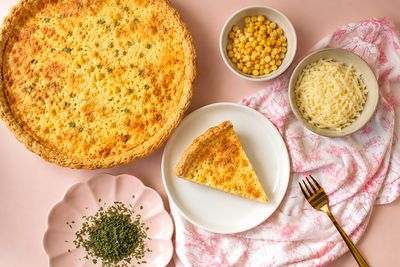 Corn and Cheddar Quiche