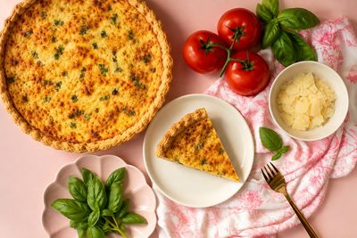 Tomato Basil Quiche