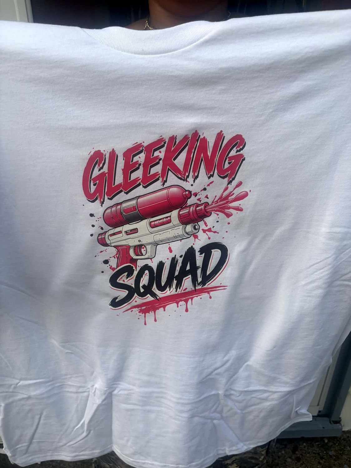 Gleek squad shirt. PUT SIZE IN NOTES