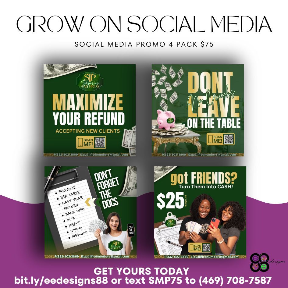 Tax Social Media Promo Pack