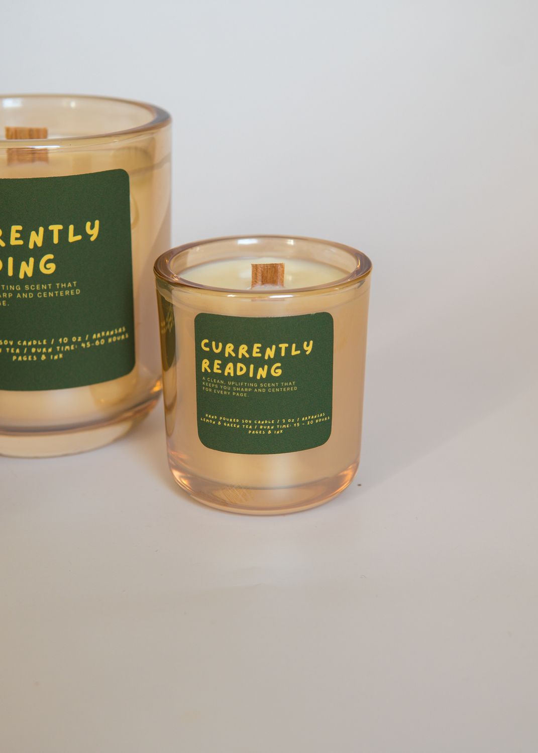 Currently Reading: Lemon &amp; Green Tea Candle, Size: 3 OZ