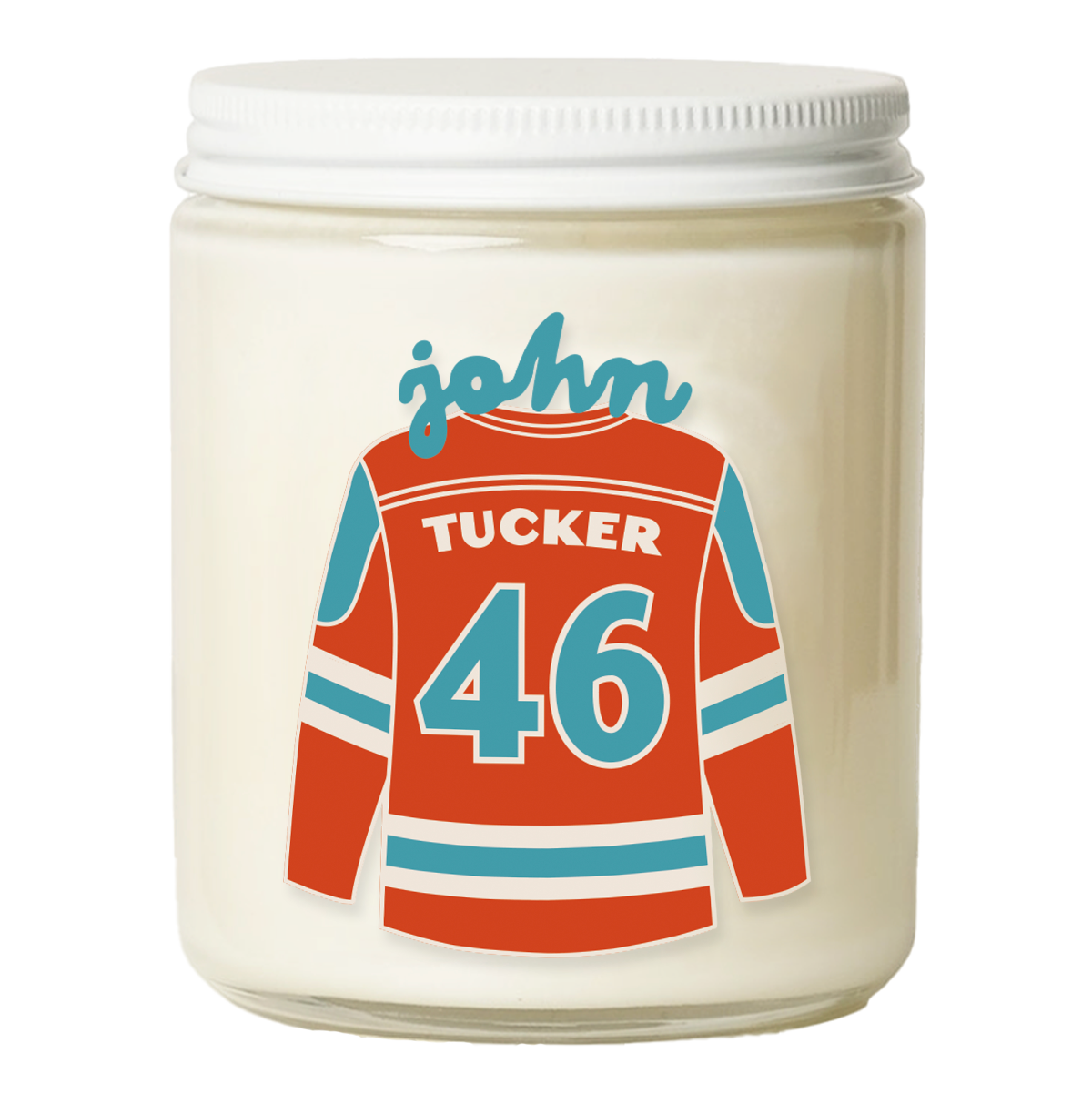 John Tucker Scented Candle, Label Design: Book Cover Colors