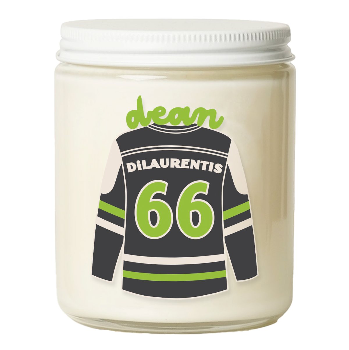 Dean DiLaurentis Scented Candle, Label Design: Book Cover Colors