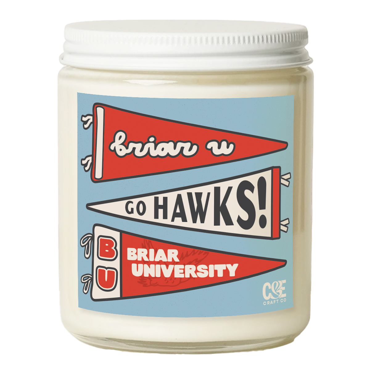 Briar U Pennants Candle - Off Campus
