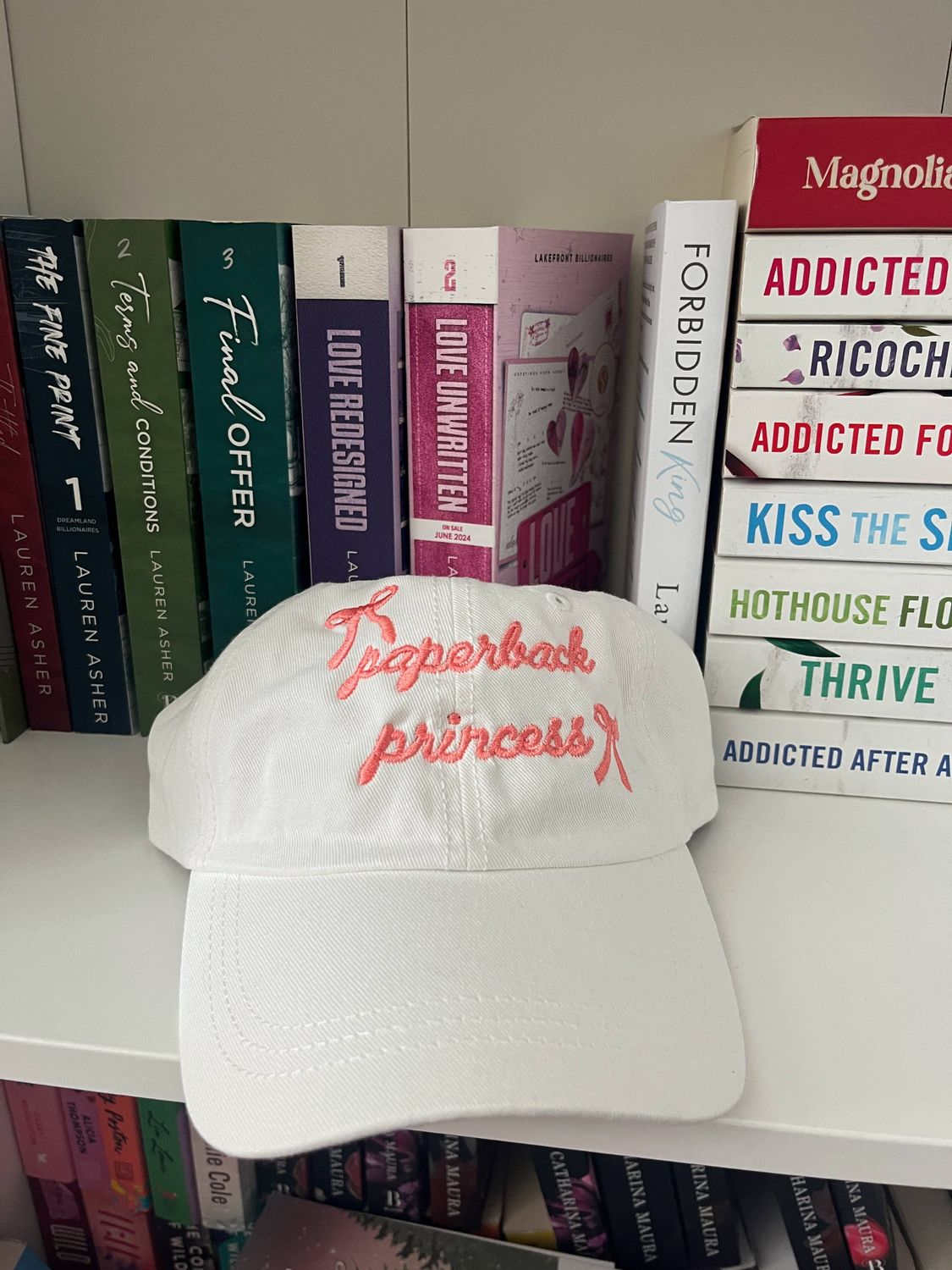 Paperback Princess- Bookish Hat: White