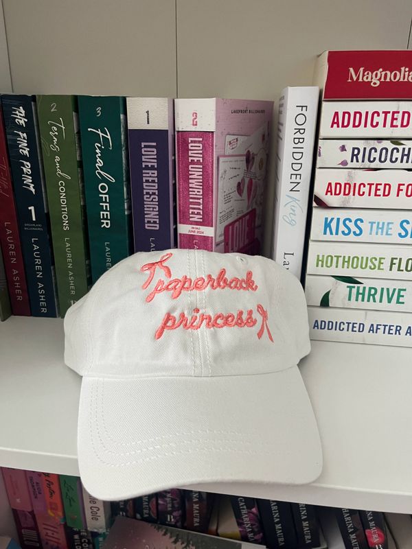 Paperback Princess- Bookish Hat: White