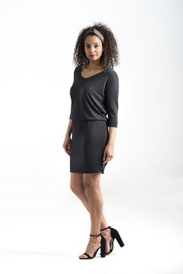 SUNNY SIDE - Soepelvallende jurk in zacht modal SUNNY SIDE - Soepelvallende jurk in zacht modal