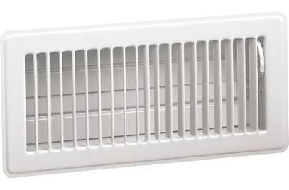 4x10 Floor Register White