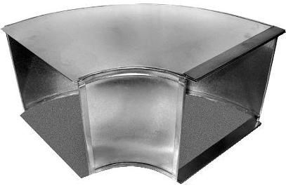 90 Flat Broadway Radius Throat Trunk Elbow