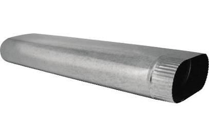Oval Pipe Length 60" Duct Size 6"