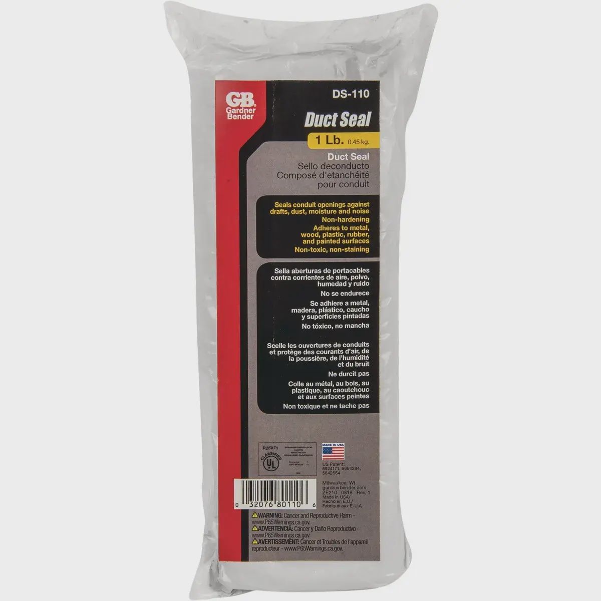 Gardner Bender 1lb Plug Duct Seal Compound