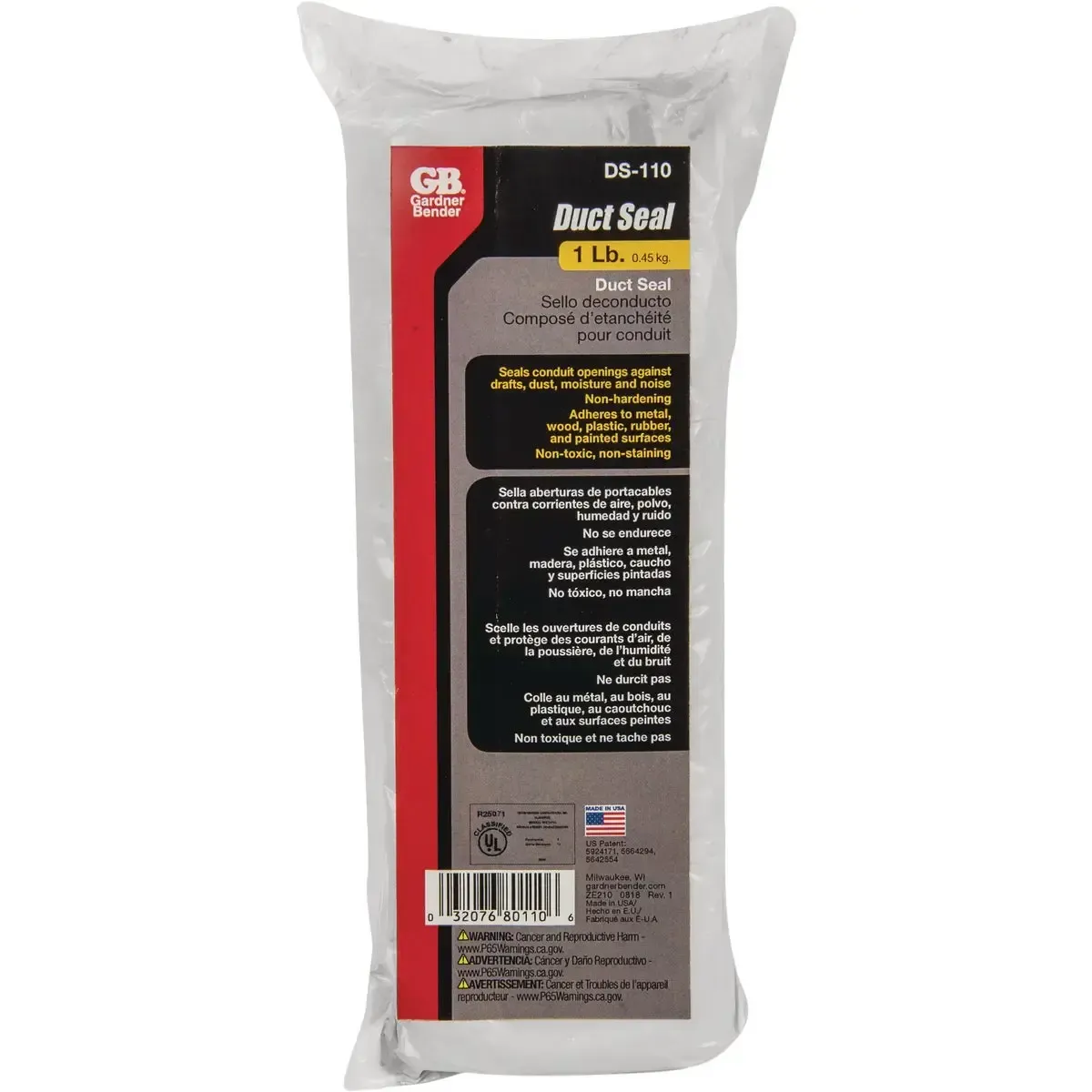 Gardner Bender 1lb Plug Duct Seal Compound