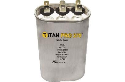 Titan PRO 370™ Dual Rated Motor Run Capacitor Oval Mfd 30/5