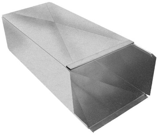 96" x 16" x 8", 26 Gauge, Hot Dip Galvanized Steel, Sheet Metal E-Lock Safety Duct