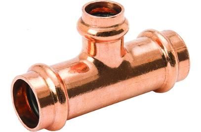 1" x 1" x 1/2" Tee Streamline PRS™ Copper Press Fitting