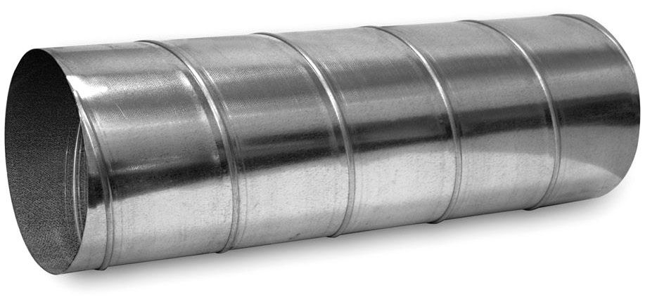Spiral Pipe 6" x 10', 26 Gauge, Hot Dip Galvanized Steel, Round, Spiral, Sheet Metal Duct Pipe