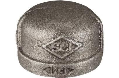 1" Black Iron Cap