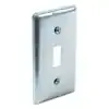 4 in. H x 2 in W. Steel Metallic, Single Toggle Electrical Box Cover, (1-Pack)