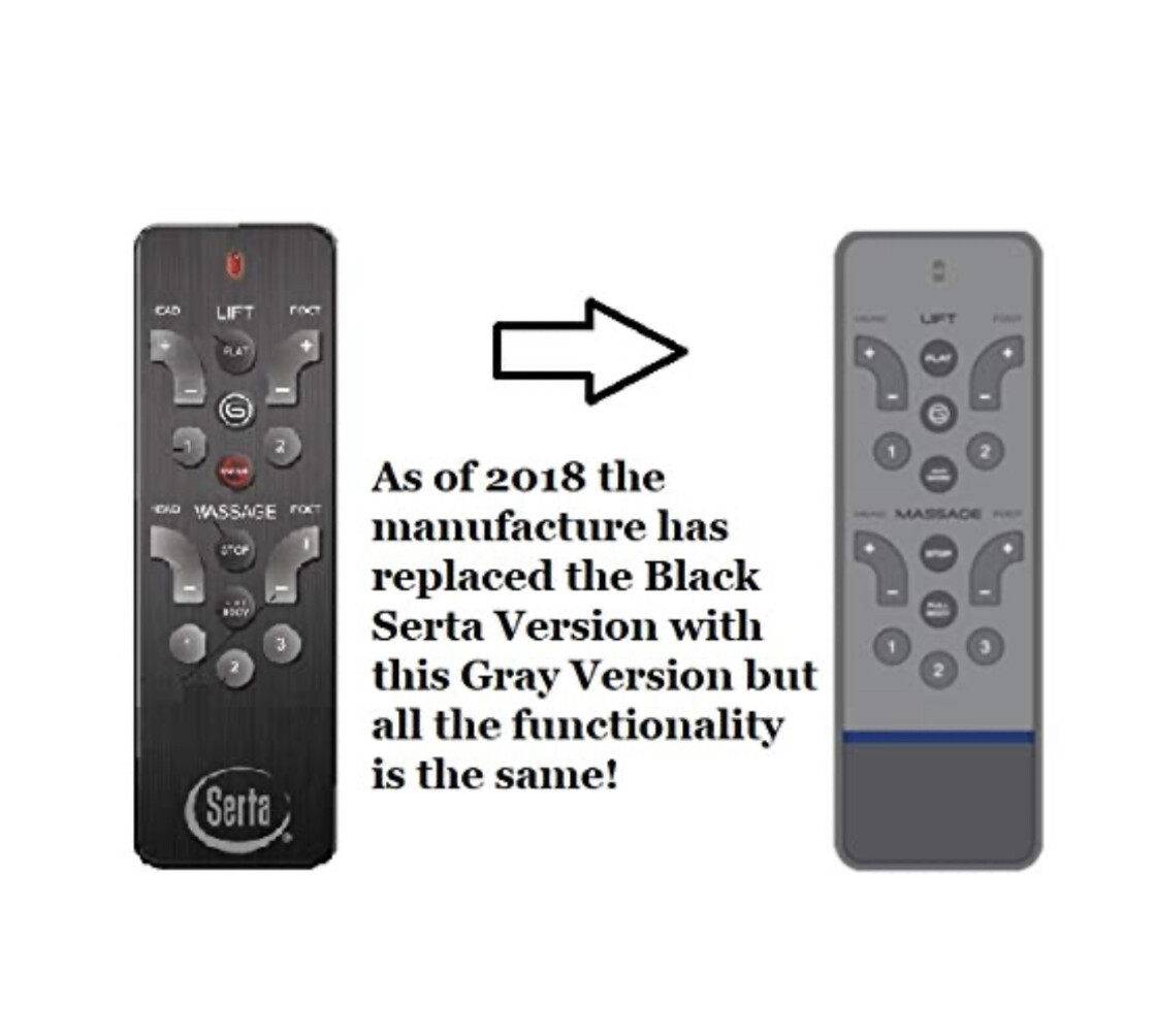 Serta Motion Select (Light Gray Version) Remote