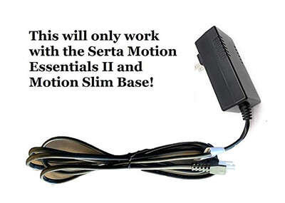 Linak Authentic OEM Power Cord Set Compatible with Serta Motion Essentials 2, Motion Slim, Leggett &amp; Platt 100 Series II, S-cape, Renew Basic And Plus Series, &amp; Beautyrest Simple Motion Bases