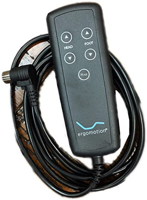 Ergomotion E4 or Tempur (must Match Picture Exactly) WIRED 2 Piece Conversion Kit- New Wireless White Remote &amp; Control Box, See Pics