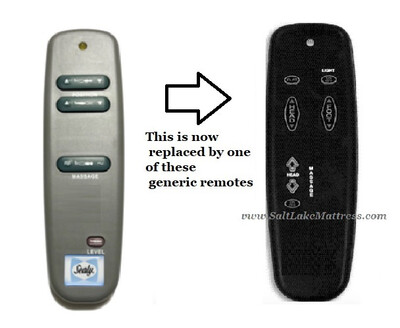 Leggett BASIC ONE VIBE Remote Compatible with Old Generation E02 -K1, E91SS, Certain Sealy, Sleep Comfort & Lifestyles Silhouette and Other Models (see Pics)