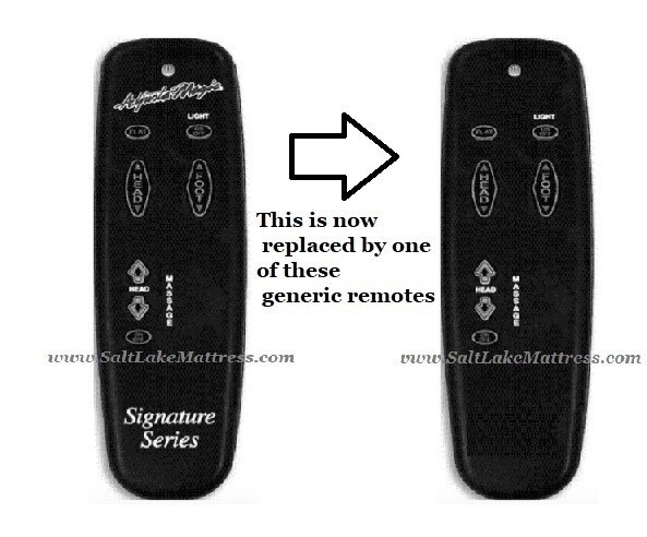Replacement Remote Compatible with Adjusta-Magic Signature BASIC ONE VIBE Old Generation E02 -K1, E91SS, Certain Sleep Comfort &amp; Lifestyles Silhouette (see Pics)