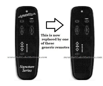 Replacement Remote Compatible with Adjusta-Magic Signature BASIC ONE VIBE Old Generation E02 -K1, E91SS, Certain Sleep Comfort &amp; Lifestyles Silhouette (see Pics)
