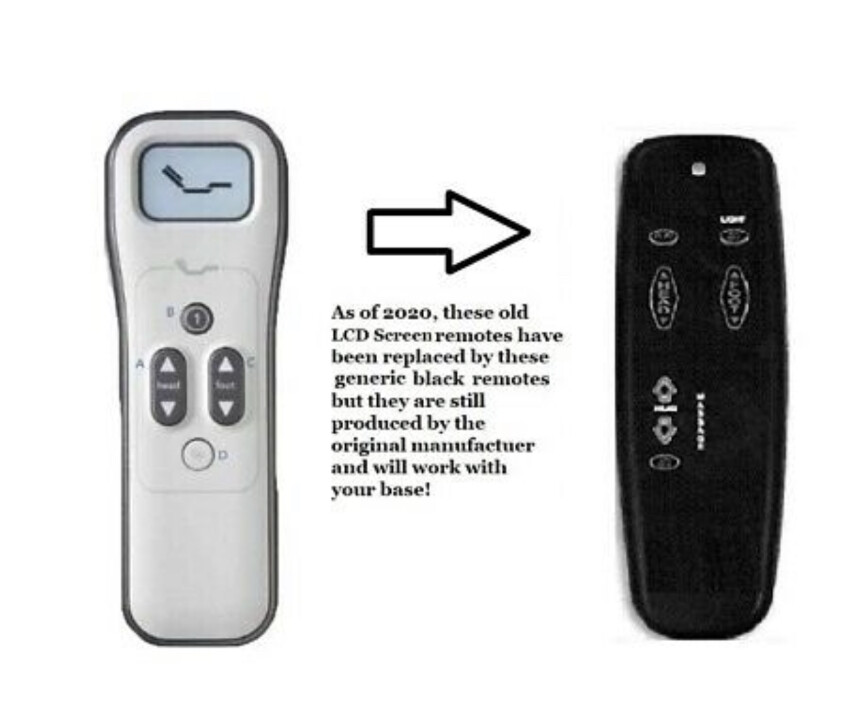 Replacement Remote Compatible with Sleep Number Flex Fit (flexfit) BASIC ONE VIBE Non-LCD Version (see Pics)