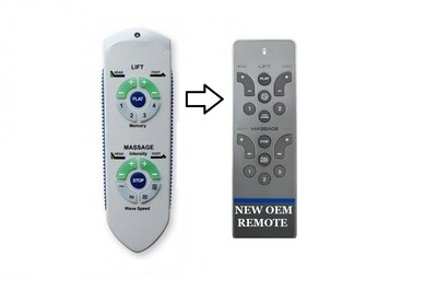 RC-WM-101 Replacement Remote Compatible with Tempurpedic Ergo Advanced (New Gray RC-WM-119 Version) Remote